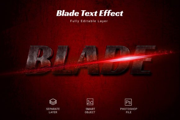 Blade PSD Text Style Effect Mockup Review and Evaluation
