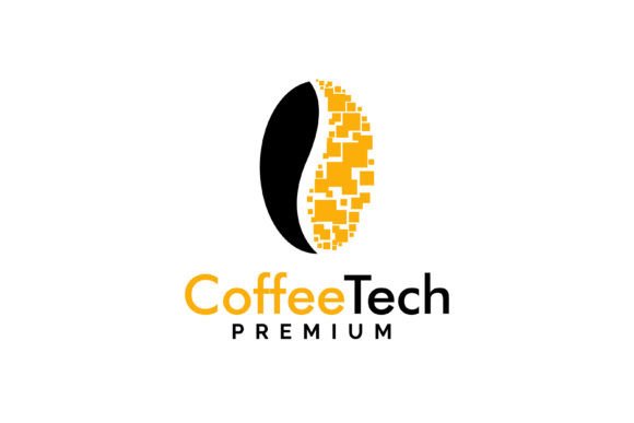 Coffee Tech Logo in Pixel Style: A Practical Vector Resource for Modern Creators