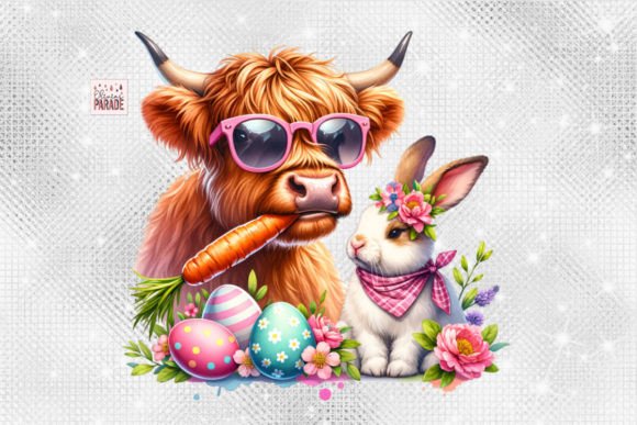 Easter Highland Cow PNG and Easter Bunny PNG: What Every Creator Needs to Know Before Using Them for Print on Demand