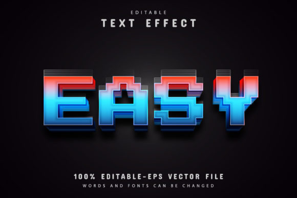 Easy Pixel Text Effect Editable: Why This Vector Design Tool Fits Into Real Workflows
