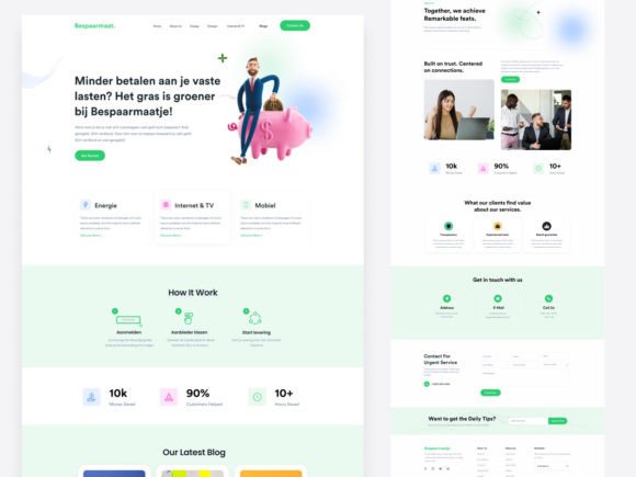 Frontier – Digital Business Full Website: Redefining Modern Business Design with Bespaarmaatje in 2024