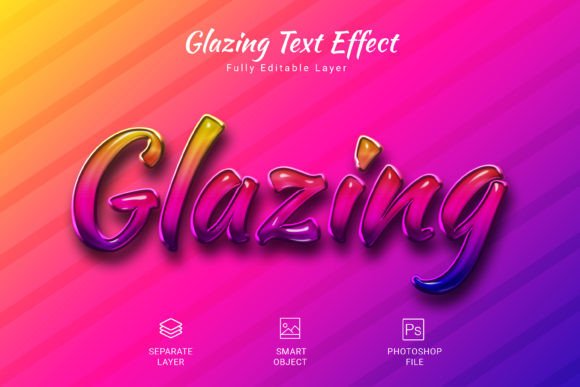 Glazing Psd Text Style Effect Mockup