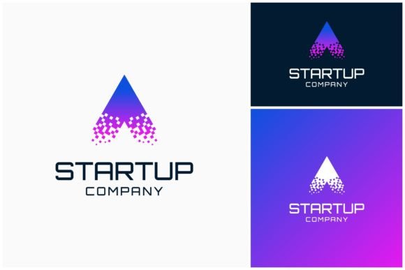 Letter a Startup Pixel Digital Logo: A Smart Foundation for Your Brand Identity