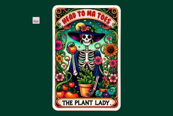 The Plant Lady Tarot Card PNG Tomatoes: Cultivating a Niche in the Digital Design Economy
