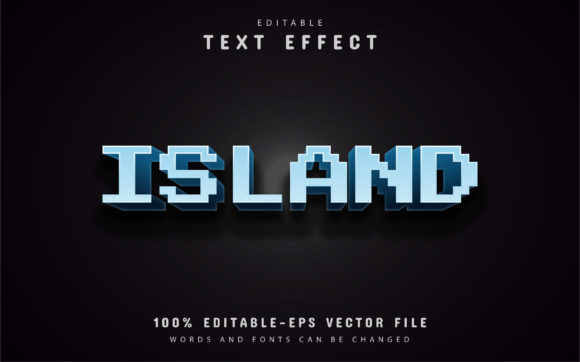 Understanding Island Pixel Text Effects for Vector Design Projects